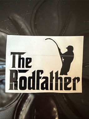 The Rodfather Black Sticker Decal